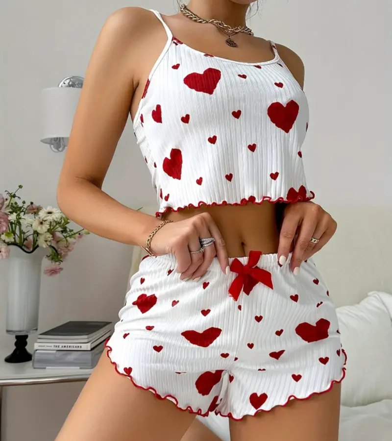 Ademende hartvormige nachtkleding voor dames - Afbeelding 3